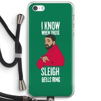 Sleigh Bells Ring: iPhone 5 / 5S / SE Transparant Hoesje met koord Sleigh Bells Ring: iPhone 5 / 5S / SE Transparant Hoesje met koord