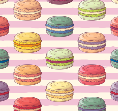Retro bitterkoekjes keukenbehang