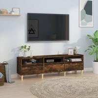 Tv-meubel 150x30x44,5 cm bewerkt hout gerookt eikenkleurig - thumbnail