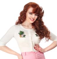 Lucy Pineapple Cardigan Ivory-38 (NL)/ 12 (UK) | 50% korting