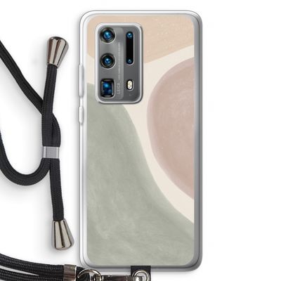Geo #6: Huawei P40 Pro Plus Transparant Hoesje met koord