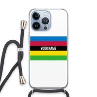 WK Wielrennen: iPhone 13 Pro Transparant Hoesje met koord