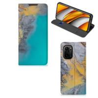 Xiaomi Mi 11i | Poco F3 | Standcase | Marble Blue Gold