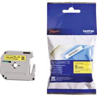 Brother M-K 621 Labeltape Tapekleur: Geel Tekstkleur: Zwart 9 mm 8 m - thumbnail