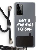 Morning person: OnePlus 9 Pro Transparant Hoesje met koord