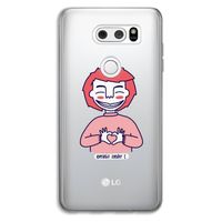 Hartje: LG V30 Transparant Hoesje