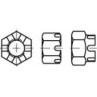 TOOLCRAFT 1065065 Kroonmoeren M8 DIN 935 RVS A4 25 stuk(s)