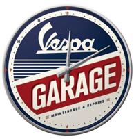 Wandklok Vespa Garage