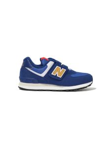 New Balance Kids 574 colour-block panelled sneakers - Bleu