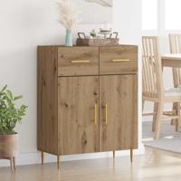 Dressoir met lade Artisan Eiken 69,5 x 34 x 90 cm Bewerkt hout