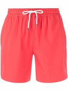 Polo Ralph Lauren short de bain à lien de resserrage - Rouge