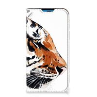 Bookcase iPhone 14 Pro Watercolor Tiger