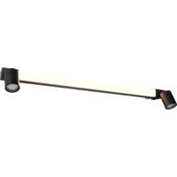 LED Wandlamp - Wandverlichting - Trion Rucola XL - 9W - Aanpasbare Kleur - GU10 Fitting - IP44 - Mat Zwart - Metaal