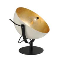 Masterlight StoereIndustria Uplighter 30cm wit met oudgoud - 4199-06-08-B