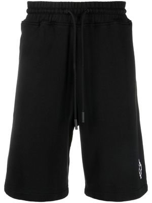 Marcelo Burlon County of Milan bermuda à logo imprimé - Noir