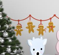 Kerststickers mannetjes
