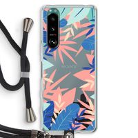 Tropisch: Sony Xperia 5 III Transparant Hoesje met koord