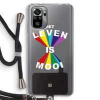 Het Leven Is Mooi: Xiaomi Redmi Note 10S Transparant Hoesje met koord