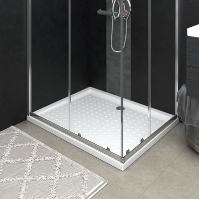 VidaXL Douchebak met noppen 80x100x4 cm abs wit