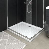 VidaXL Douchebak met noppen 80x100x4 cm abs wit