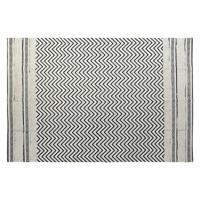 Tapijt DKD Home Decor Zwart Zig-zag Wit (160 x 226 x 0,7 cm)
