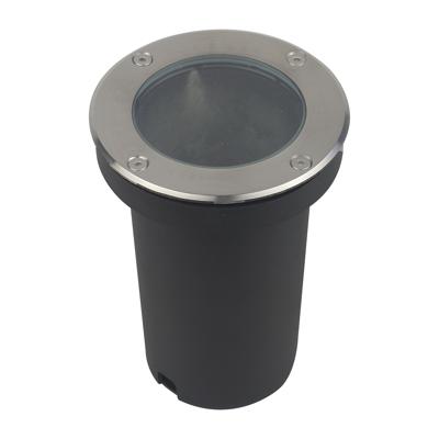 Grote LED grondspot E27 Ø12cm - RVS armatuur - 230V - IP67 waterdicht rond Grote LED grondspot E27 Ø12cm - RVS armatuur - 230V - IP67 waterdicht rond