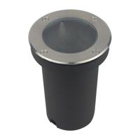 Grote LED grondspot E27 Ø12cm - RVS armatuur - 230V - IP67 waterdicht rond