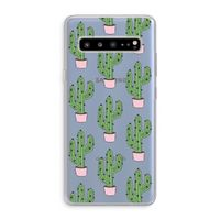 Cactus Lover: Samsung Galaxy S10 5G Transparant Hoesje