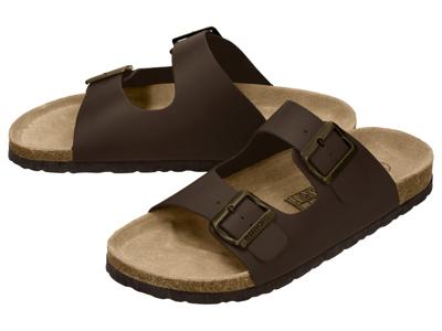 esmara Men Leren heren slippers (Bruin, 41)