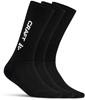 Craft 1913230 Progress Indoor 3-Pack Sock - Black - 37/39