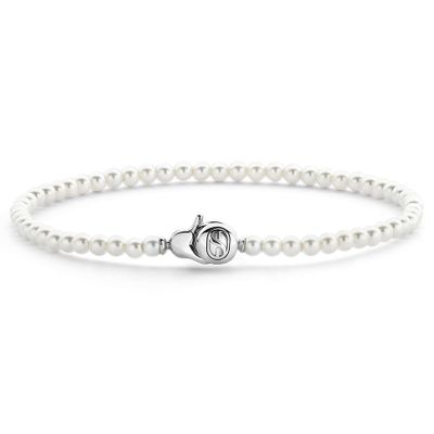 TI SENTO-Milano 2965PW Armband zilver-zowetwaterparel wit 3 mm 18 cm