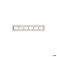 SLV Led inbouwlamp Milandos 6-lichts 6x130 lumen wit 1005417 - thumbnail