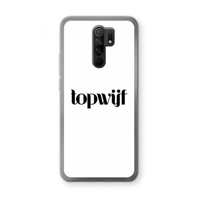 Topwijf Wit: Xiaomi Redmi 9 Transparant Hoesje