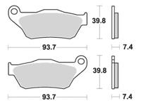 TRW Brake pad mcb 786 srm sintered metal