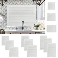 VidaXL Kastdeur met lamellen 69x39,4 cm massief grenenhout wit