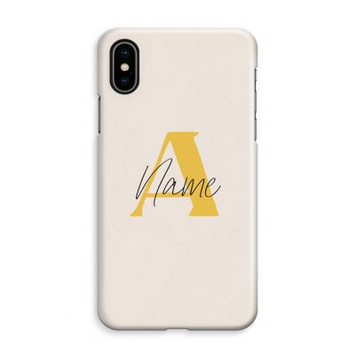 Amber Script: iPhone XS Max Volledig Geprint Hoesje