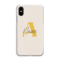 Amber Script: iPhone XS Max Volledig Geprint Hoesje