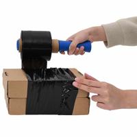 VidaXL Stretchfolies 50 stuks zwart 23 µm 10 cm x 150 m