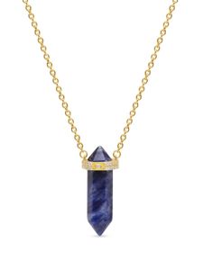 Nialaya Jewelry collier Dumortierite serti de cristal