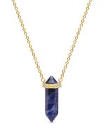 Nialaya Jewelry collier Dumortierite serti de cristal