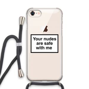 Safe with me: iPhone 7 Transparant Hoesje met koord