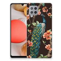 Samsung Galaxy A42 | TPU Hoesje | Pauw met Bloemen