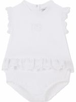 Dolce & Gabbana Kids barboteuse en broderie anglaise - Blanc - thumbnail