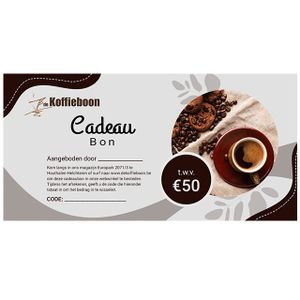 De Koffieboon Cadeaubon €50