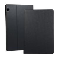 Universele voorjaar textuur TPU beschermhoes voor Huawei MediaPad T5 met houder (zwart)