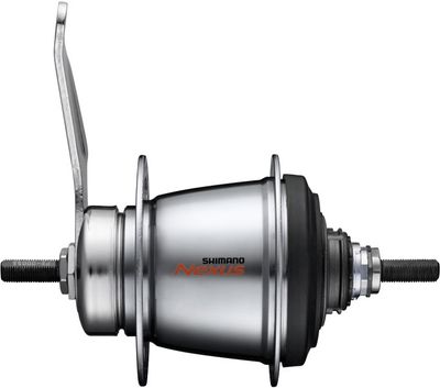 Shimano Versnellingsnaaf 7 speed nexus 7 sg-c30017 met terugtraprem - 36 gaats - zilver