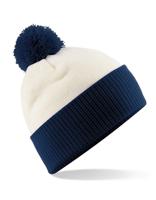 Beechfield CB451 Snowstar® Two-Tone Beanie - Off White/French Navy - One Size