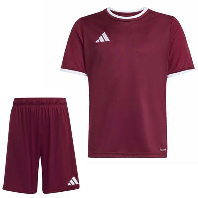 adidas Entrada 26 Voetbaltenue Kids Donkerrood Wit
