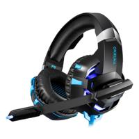 ONIKUMA K2A Over oor bas Stereo Surround Gaming koptelefoon met microfoon & LED Lights(Black Blue)