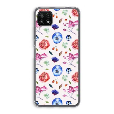 Bloemetjes: Samsung Galaxy A22 5G Transparant Hoesje